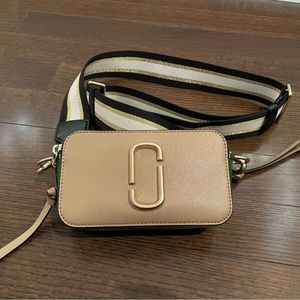 Marc Jacobs Snapshot Bag Beige/White/Green